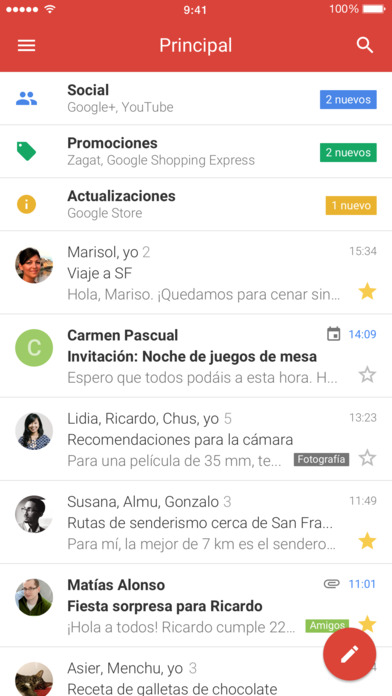 Imagen - Gmail para iOS se renueva completamente