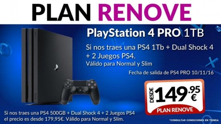 Imagen - Detalles del Plan Renove de PlayStation 4 Pro en Game