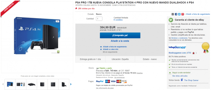 Imagen - Oferta: la nueva PlayStation 4 Pro al precio m&aacute;s bajo del momento