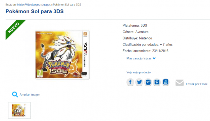 Imagen - Dónde comprar Pokémon Sol y Luna