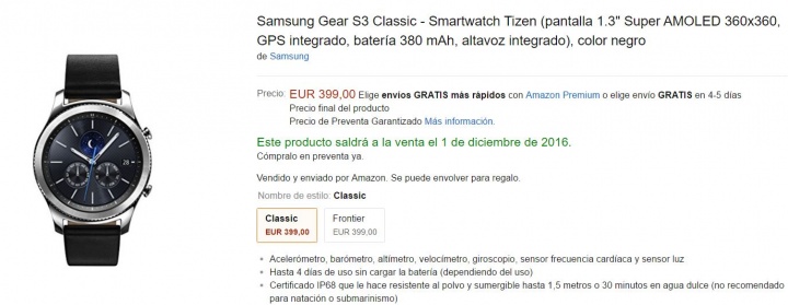 Imagen - D&oacute;nde comprar el Samsung Gear S3