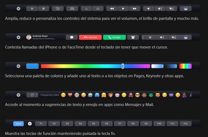 Imagen - Todos los detalles sobre la Touch Bar de los MacBook