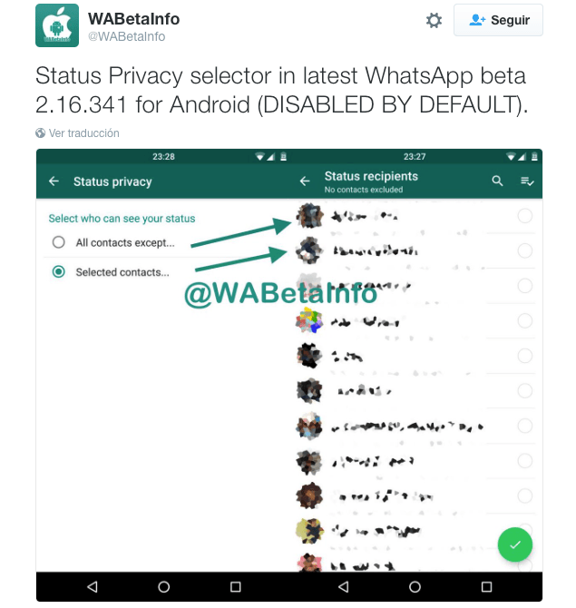 Imagen - WhatsApp permitir&aacute; seleccionar a qui&eacute;n mostramos nuestro estado