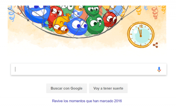 Imagen - Google nos felicita la Nochevieja con un nuevo Doodle