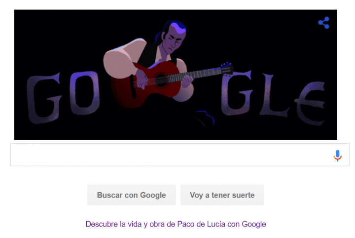 Imagen - Google dedica un Doodle a Paco de Luc&iacute;a