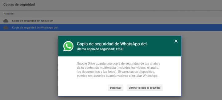Imagen - Google Drive ya muestra las backups de tu Android