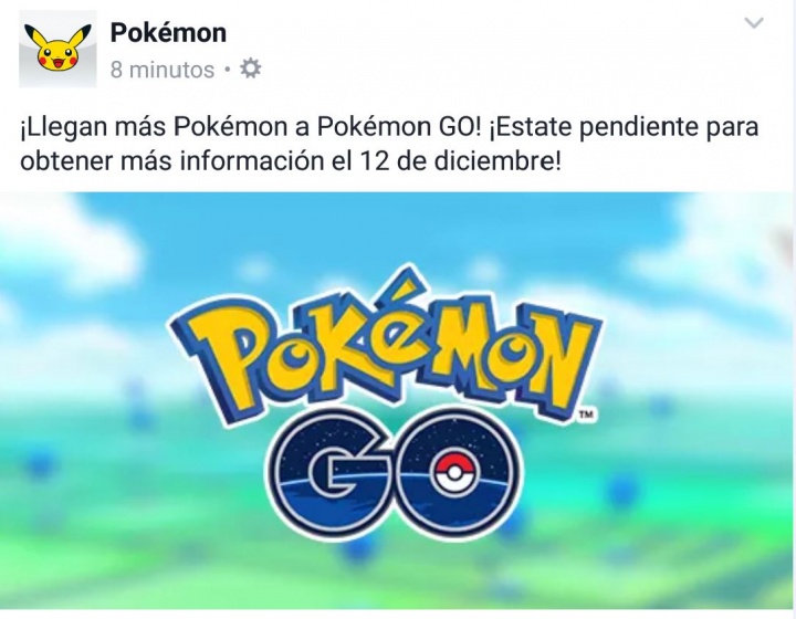 Imagen - Pok&eacute;mon Go recibir&aacute; nuevos pok&eacute;mons a partir del 12 de diciembre