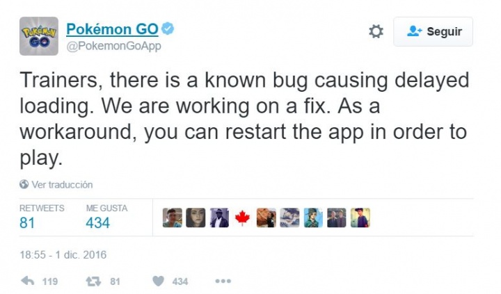 Imagen - Pok&eacute;mon Go est&aacute; teniendo problemas de carga