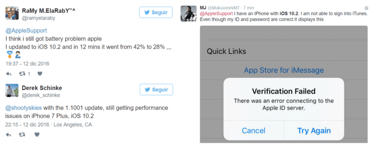 Imagen - Aparecen los primeros errores en iOS 10.2
