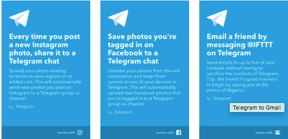 Imagen - Telegram ya permite anclar chats y se integra con IFTTT