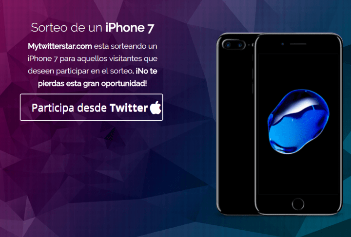 Imagen - Circula por Twitter un falso sorteo de un iPhone 7