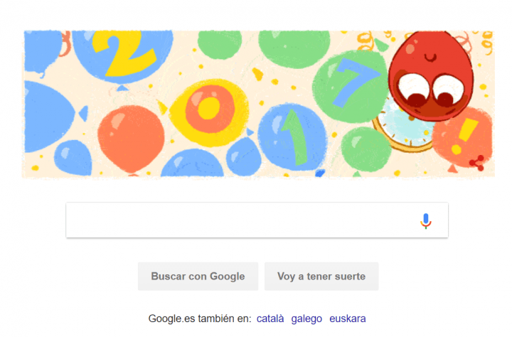 Imagen - Google nos desea un feliz A&ntilde;o en su primer Doodle de 2017