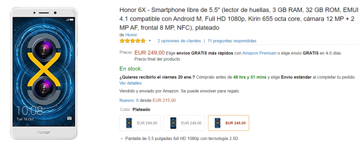 Imagen - D&oacute;nde comprar el Honor 6X