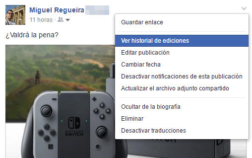 Imagen - Facebook ya no indica si una publicación ha sido editada