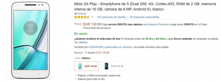 Imagen - 7 tiendas d&oacute;nde comprar el Moto G4 Play