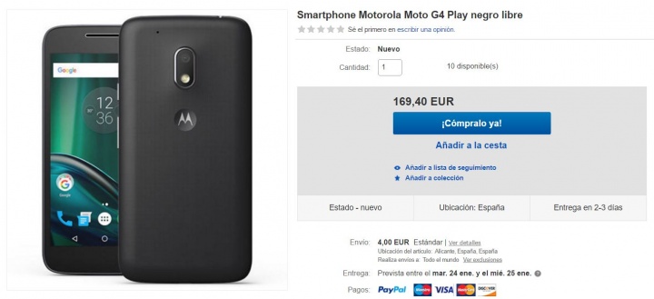 Imagen - 7 tiendas d&oacute;nde comprar el Moto G4 Play