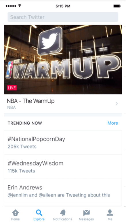 Imagen - Twitter renueva la pesta&ntilde;a "Explorar"