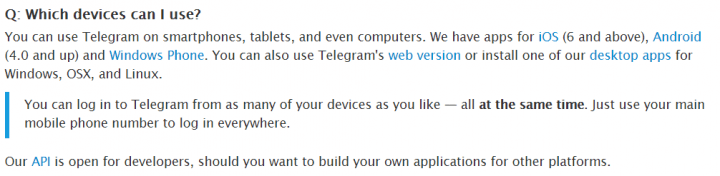 Imagen - Telegram ya no funciona en versiones antiguas de Android