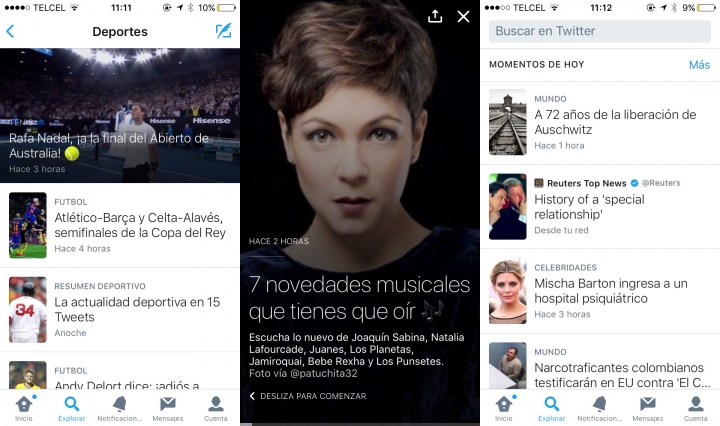 Imagen - Twitter Moments llega a España
