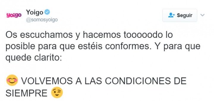 Imagen - Yoigo rectifica y permitir&aacute; hacer tethering y ver v&iacute;deos de YouTube sin l&iacute;mite de calidad