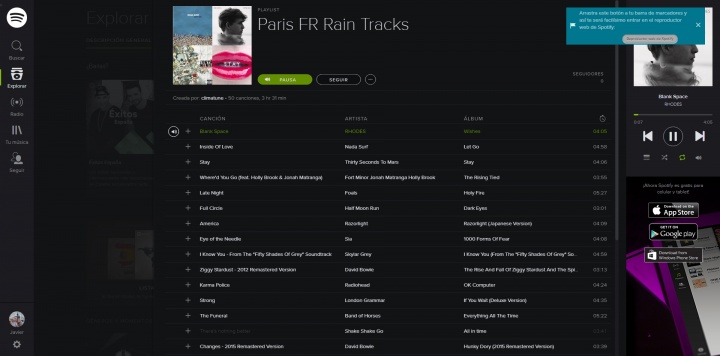 Imagen - Climatune, crea listas de reproducción en Spotify en base al clima