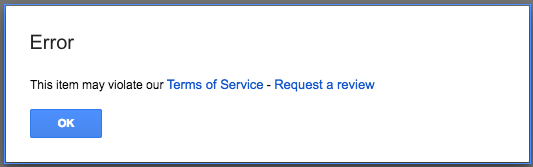 Imagen - Google Drive no permite compartir archivos piratas