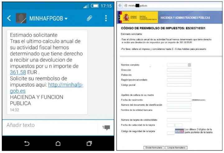 Imagen - Cuidado con los falsos SMS de Hacienda