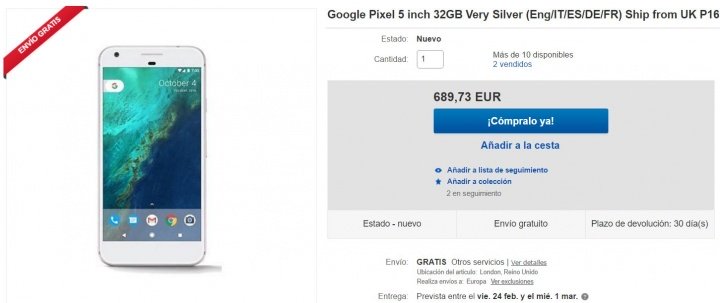 Imagen - Dónde comprar el Google Pixel