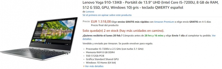 Imagen - 5 tiendas d&oacute;nde comprar el Lenovo Yoga 910