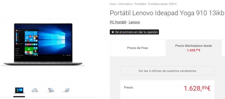 Imagen - 5 tiendas d&oacute;nde comprar el Lenovo Yoga 910