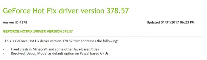 Imagen - Ya disponible para descargar los drivers Nvidia GeForce 378.57 Hotfix