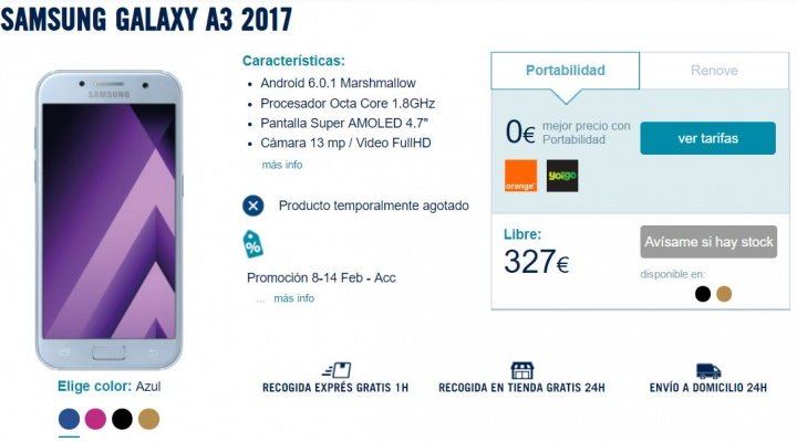 Imagen - 7 tiendas donde comprar el Samsung Galaxy A3 (2017)