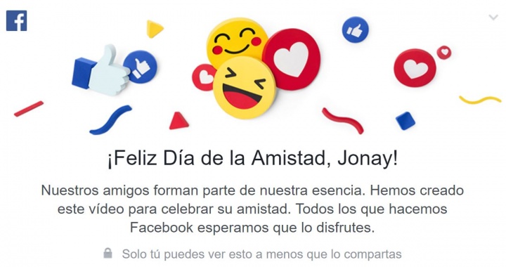 Imagen - Crea tu vídeo en Facebook para celebrar la amistad con #friendsday