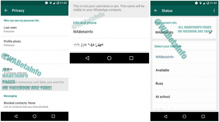 Imagen - Los antiguos estados de WhatsApp se llamarán &quot;Información&quot;