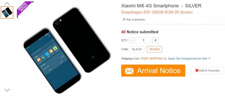Imagen - Filtradas las características técnicas del Xiaomi Mi6