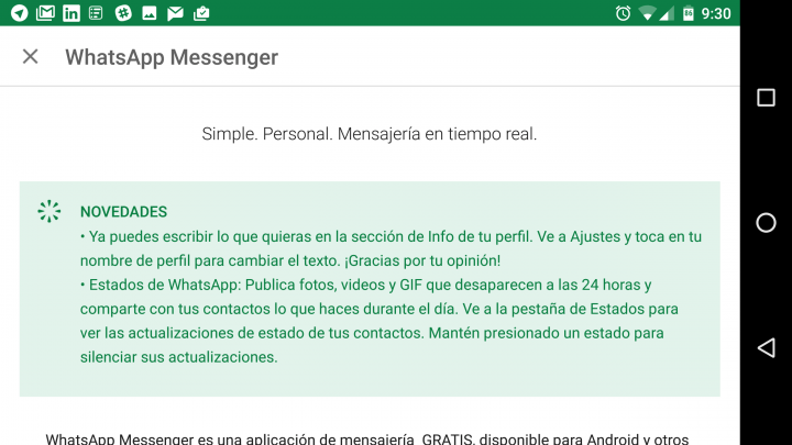 Imagen - Los antiguos estados de WhatsApp ya est&aacute;n disponibles para todos