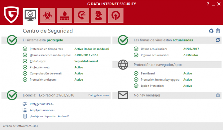 Imagen - Review: G DATA Internet Security 2017, la soluci&oacute;n para mantener tu PC seguro