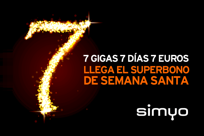 Imagen - Simyo lanza un bono de 7GB por 7 euros para Semana Santa