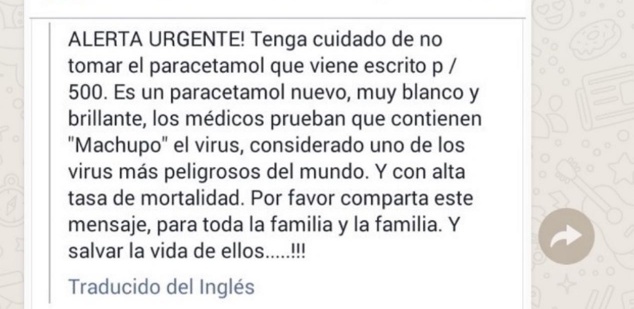 Imagen - Virus Machupo, el nuevo bulo que circula por WhatsApp