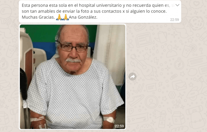 Imagen - El abuelo sin identificar, el nuevo bulo viral de WhatsApp