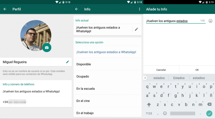 Imagen - WhatsApp para iPhone impide recuperar los antiguos estados si tenemos Jailbreak