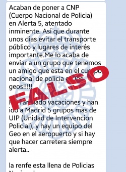 Imagen - Un bulo en WhatsApp alerta de atentado en Semana Santa
