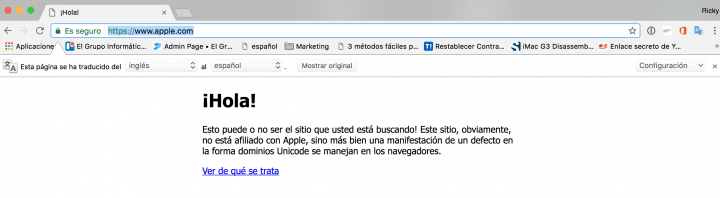 Imagen - Hacen pasar dominios falsos de páginas web por oficiales en Chrome y Firefox