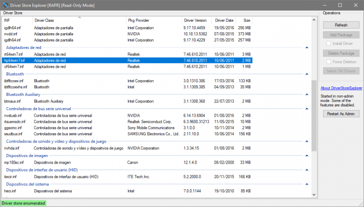 Imagen - Driver Store Explorer enumera, gestiona y elimina tus drivers en Windows