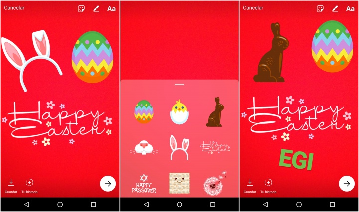Imagen - Instagram añade nuevos stickers para la Pascua