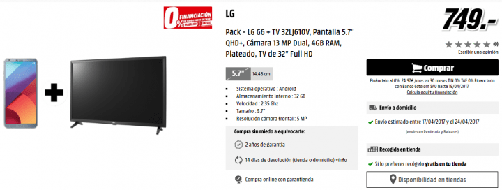 Imagen - D&oacute;nde comprar el LG G6