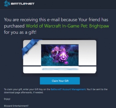 Imagen - Cuidado con la estafa del regalo de una mascota en World of Warcraft