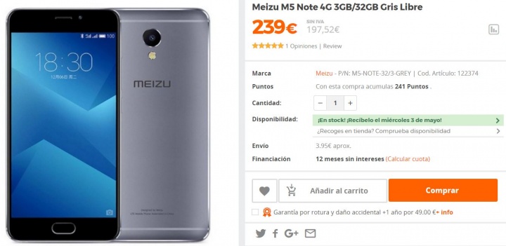 Imagen - D&oacute;nde comprar el Meizu M5 Note
