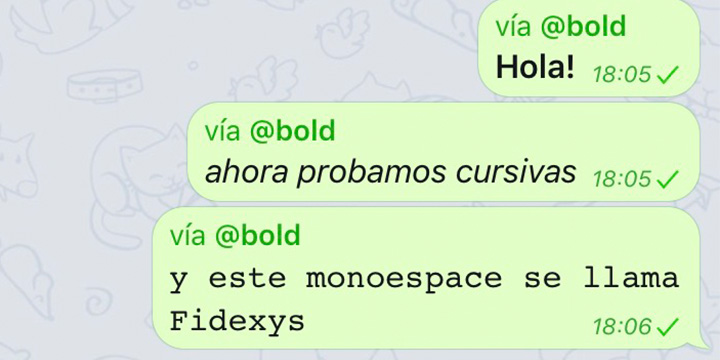 Imagen - C&oacute;mo activar negritas y cursiva en Telegram