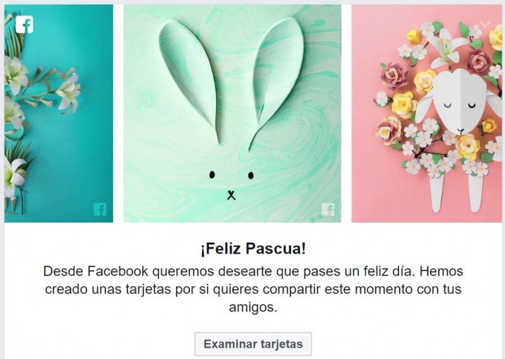 Imagen - Felicita la Pascua en Facebook con las tarjetas personalizadas